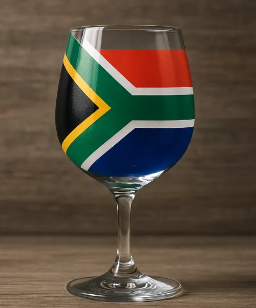 Wijnglas Zuid Afrika